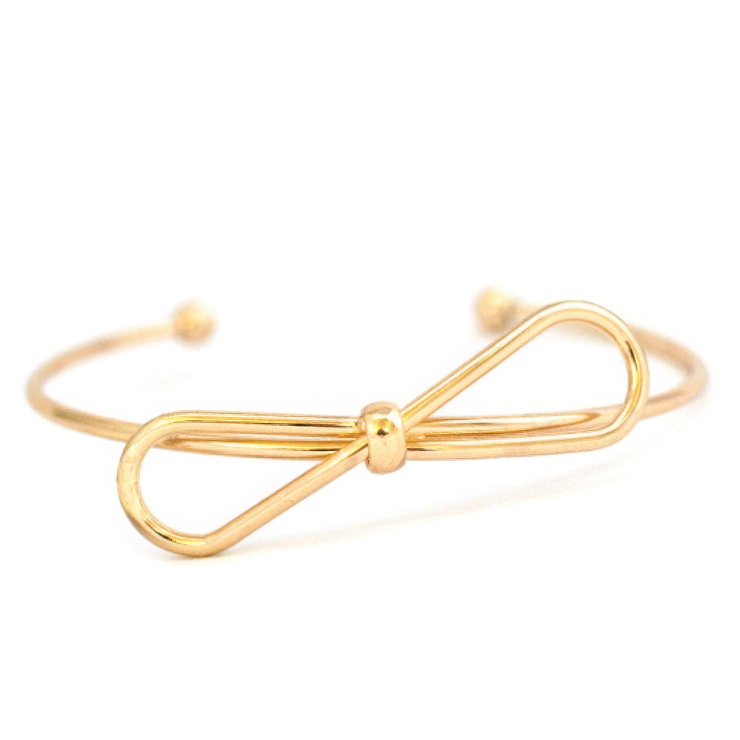 Metal Ribbon Cuff Bracelet