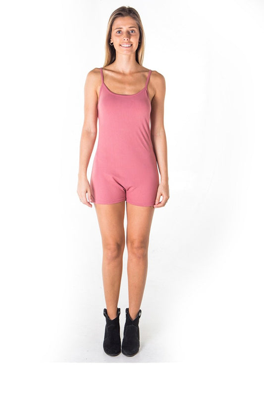 Ladies fashion knit romper shorts with adjustable draw string
