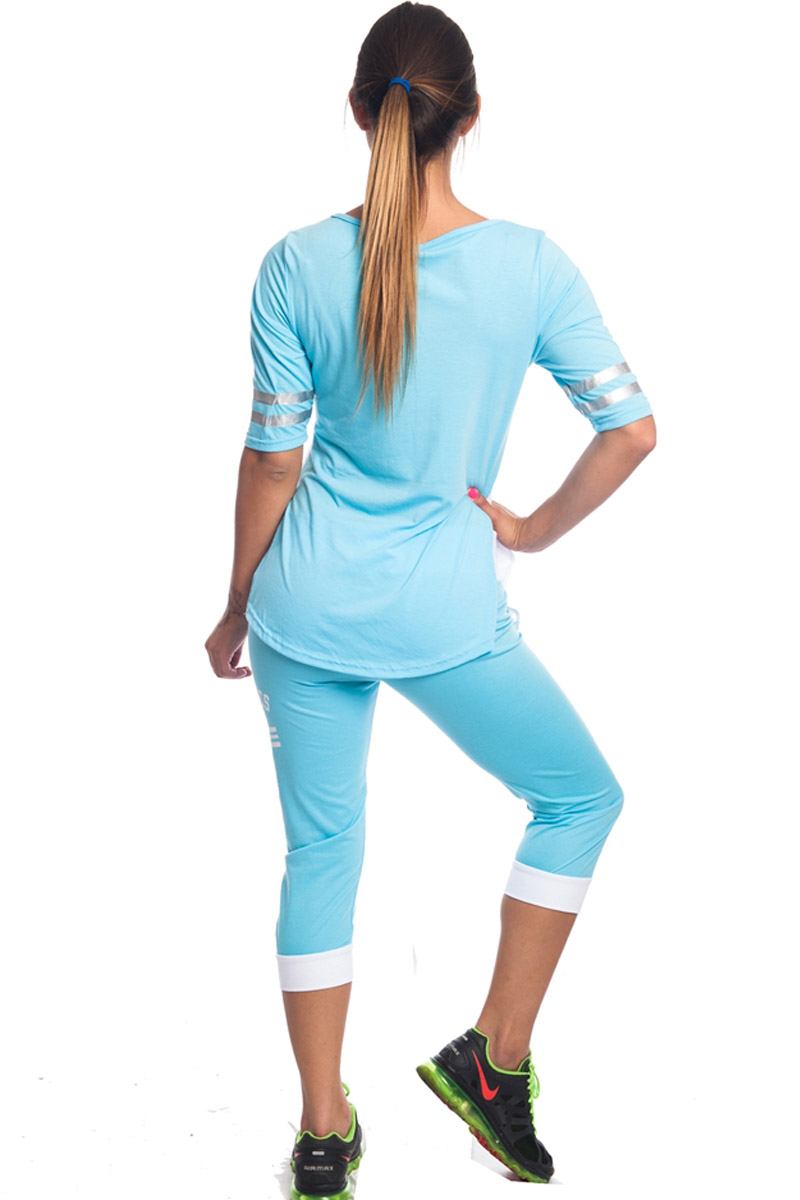 Ladies fashion summer time activity set w/ adjustable drawstring