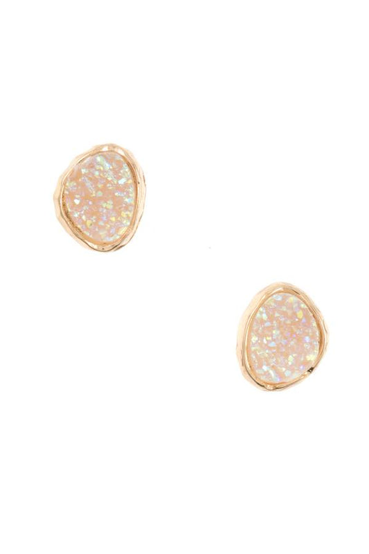 Cracked post earring