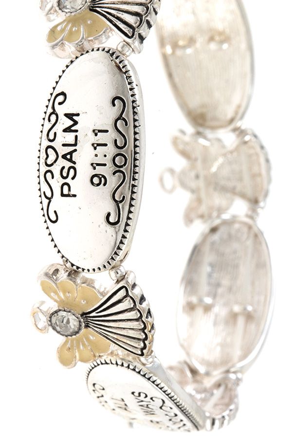 Message angel stretch bracelet