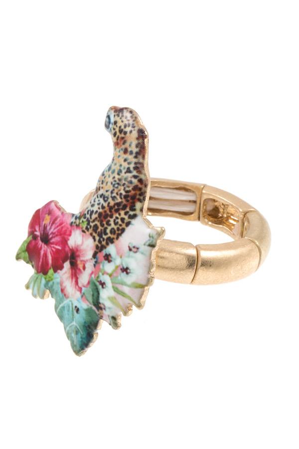 Wild animal stretch ring