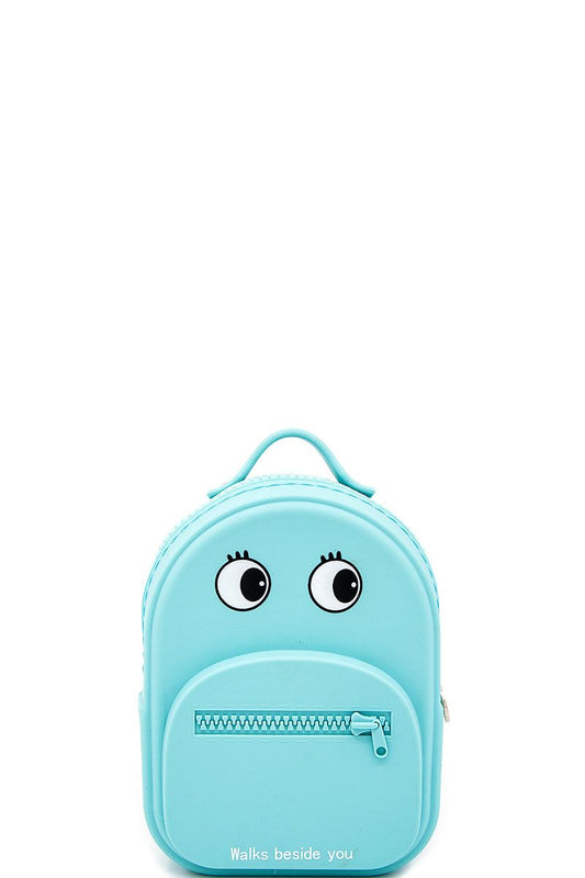 Nicole lee nikky 3d backapck design silicone coin purse wallet