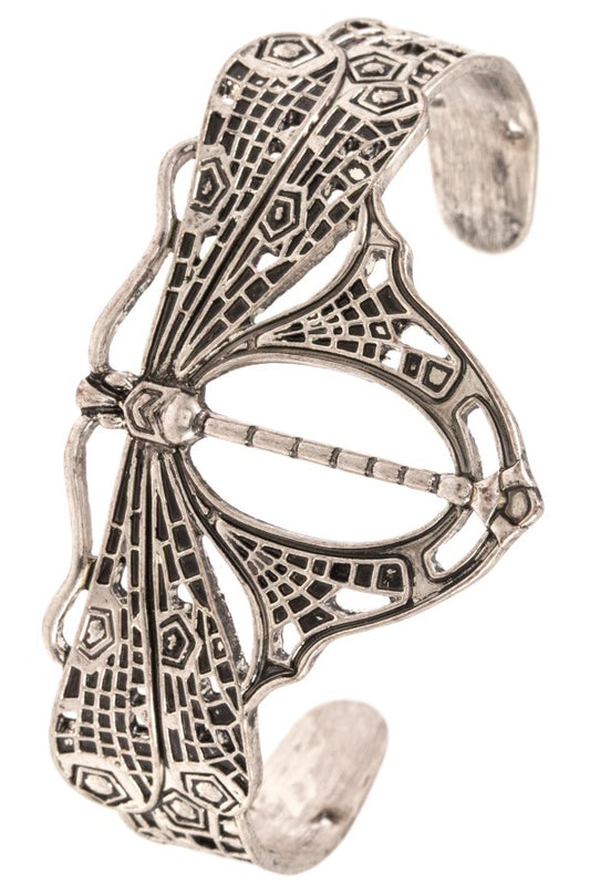 Firefly etched cuff bracelet