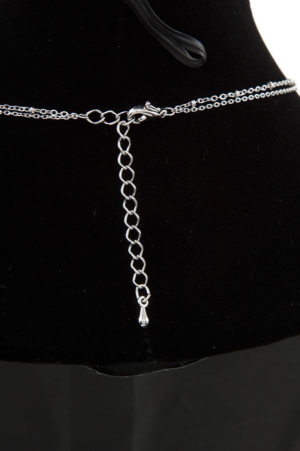 Beaded heart pendant necklace