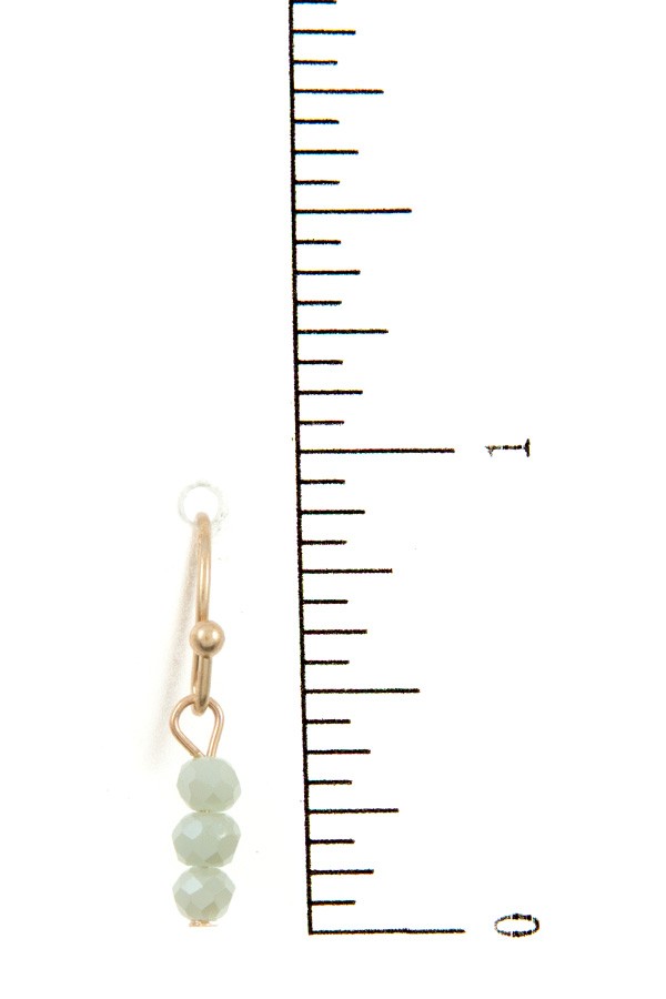 Elongated ring bead drop metal pendant necklace set
