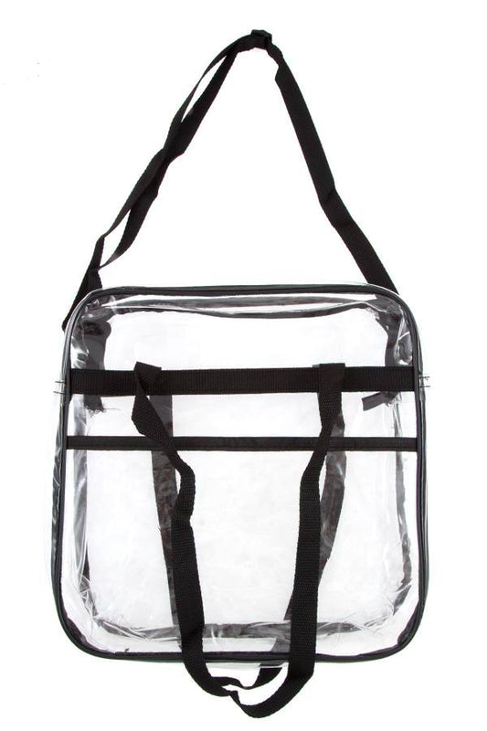 Clear mini square shoulder bag
