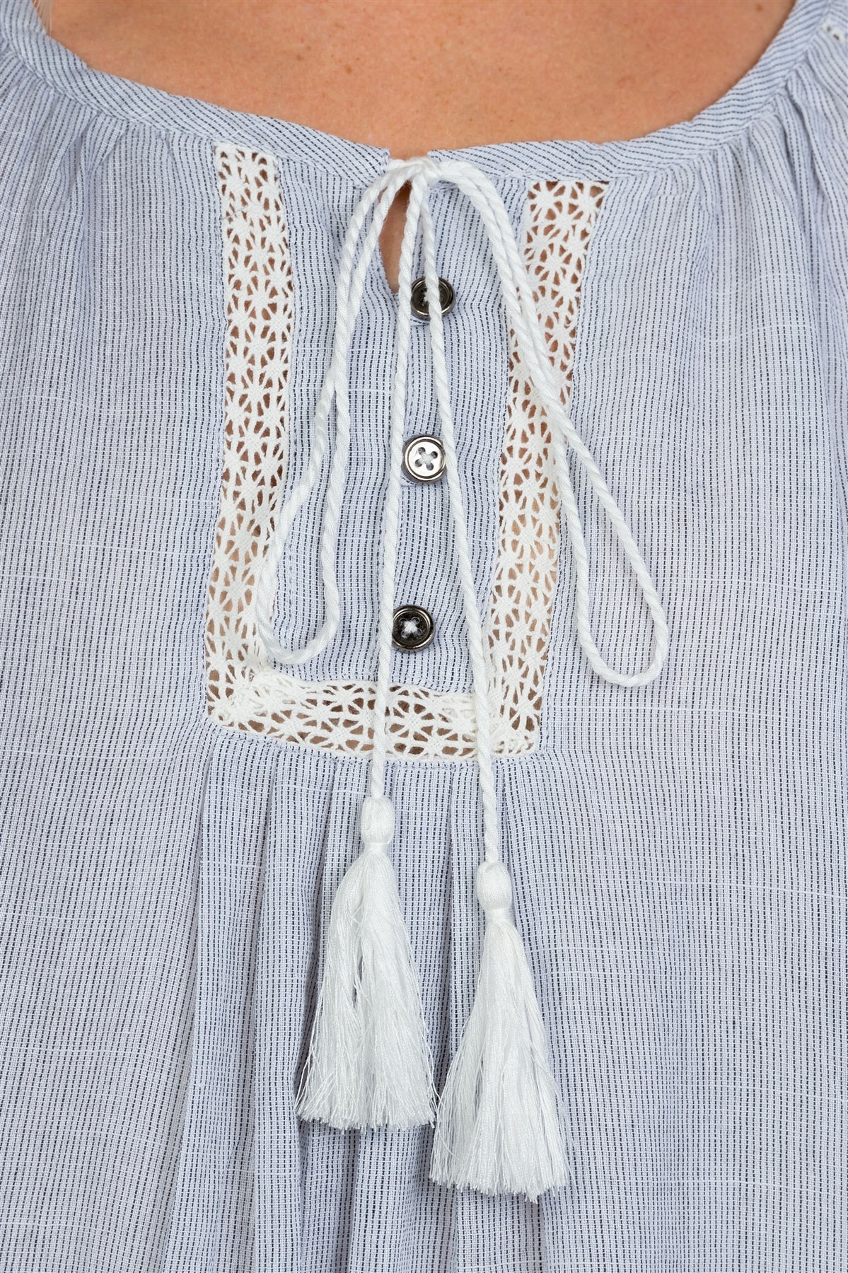 Ladies fashion tassel-tie boho shift dress