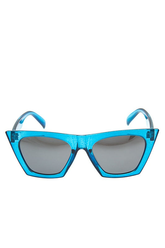 Color framed edge fashionable sunglasses