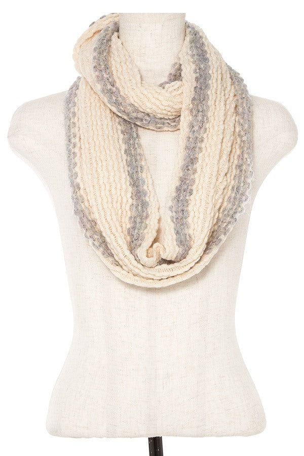 Soft knit infinity scarf