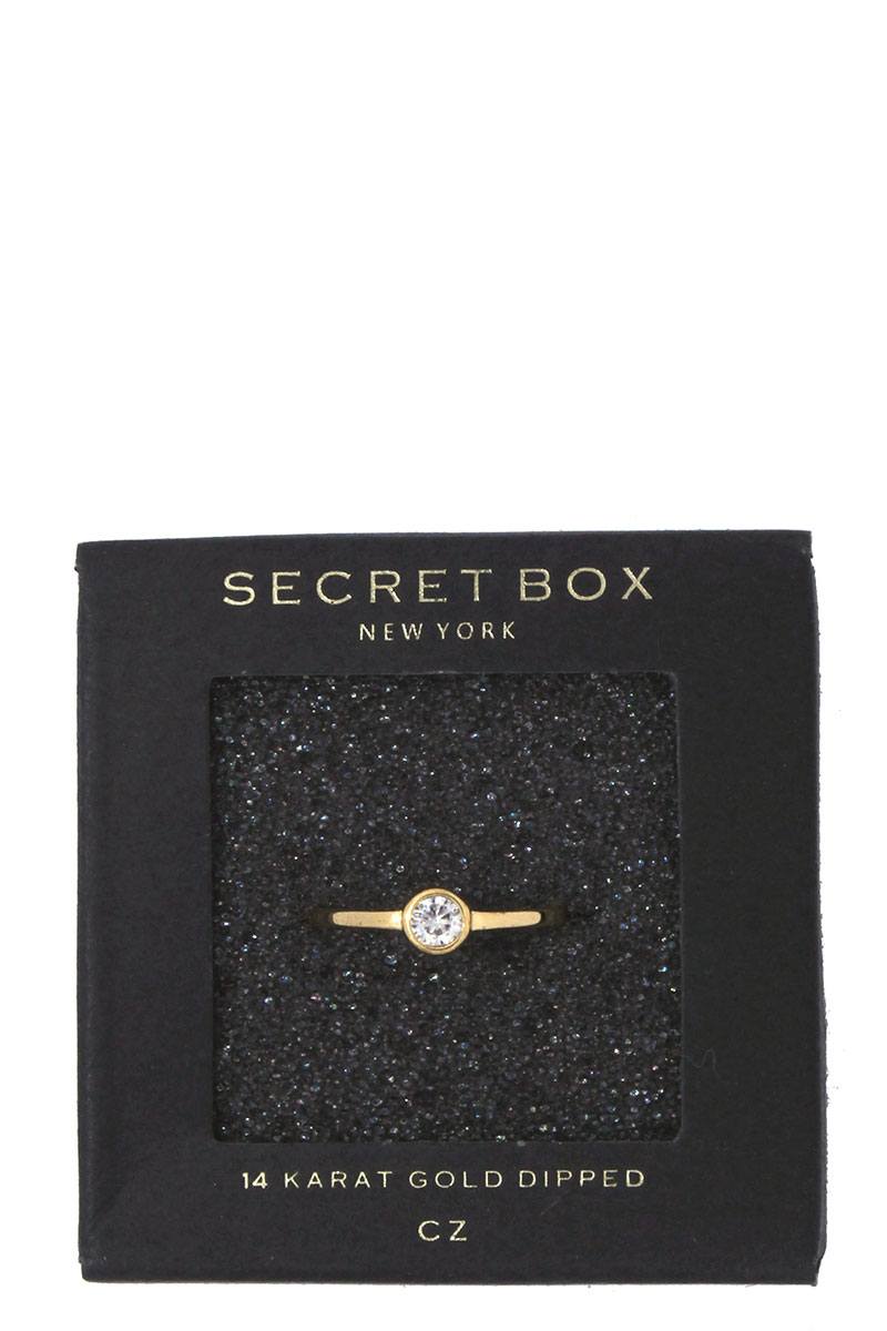 Rhinestone ball ended ring