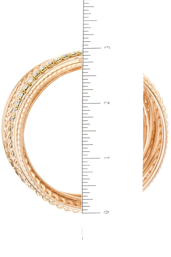 Multi bangle studded bracelet