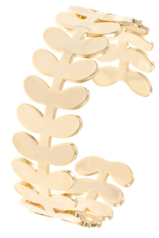 Etched lead cuff bracelet