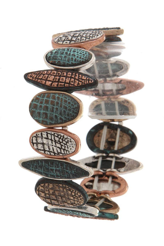 Geometric shape stretch bracelet