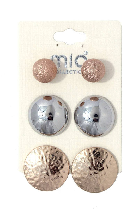 Metal earring set