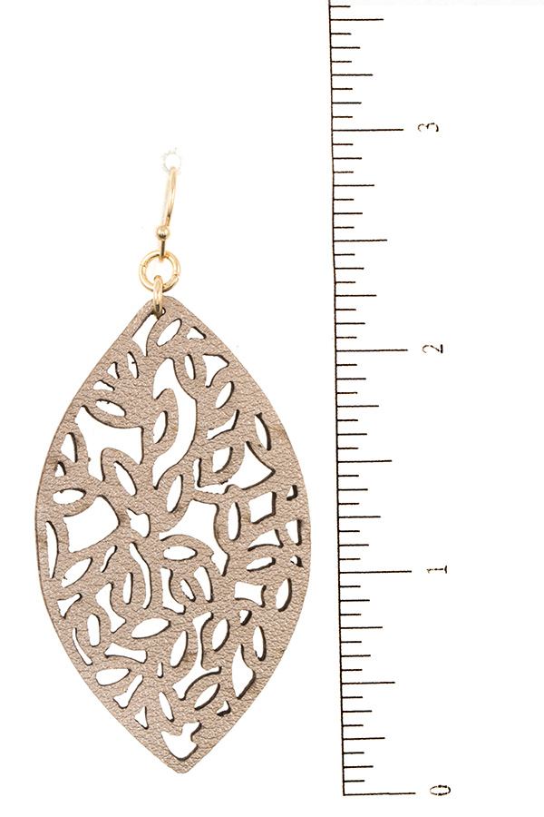 Marquise lead cut dangle earring