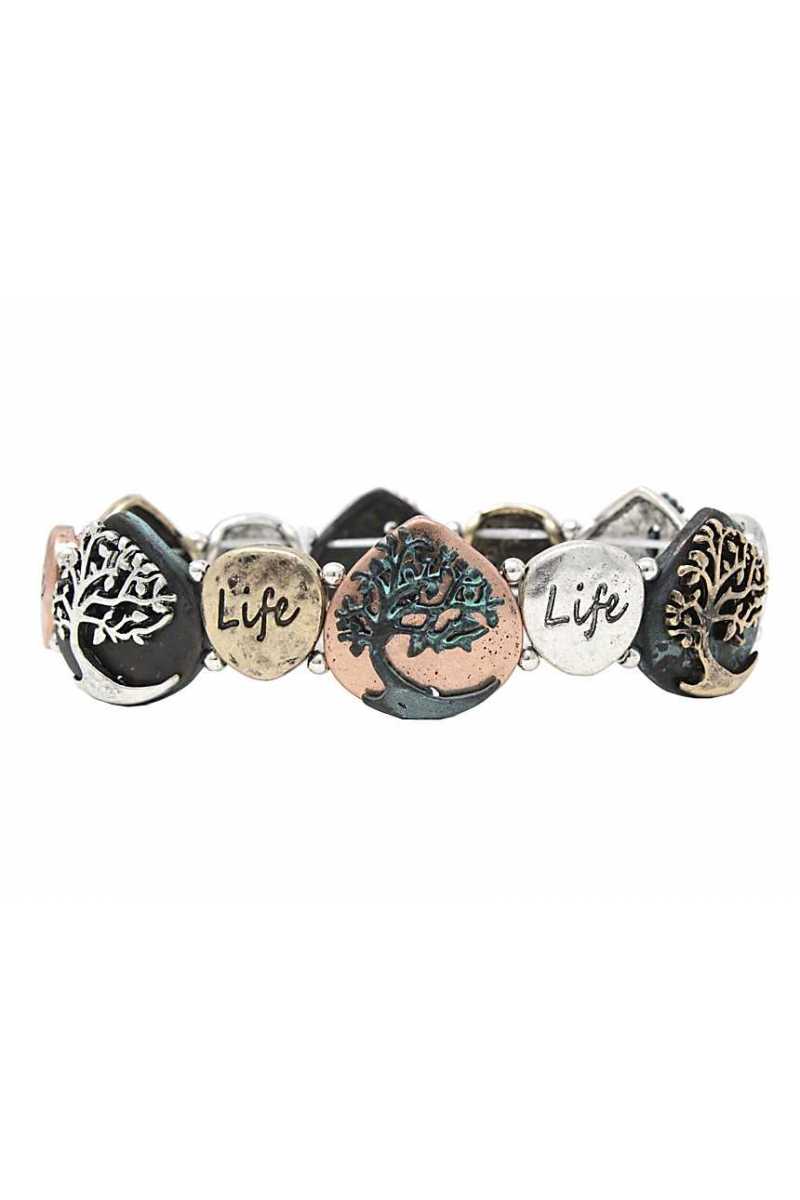 Metal stretch bracelet