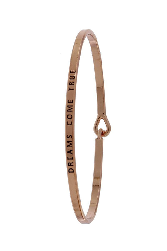 "dreams come true" inspiration bangle