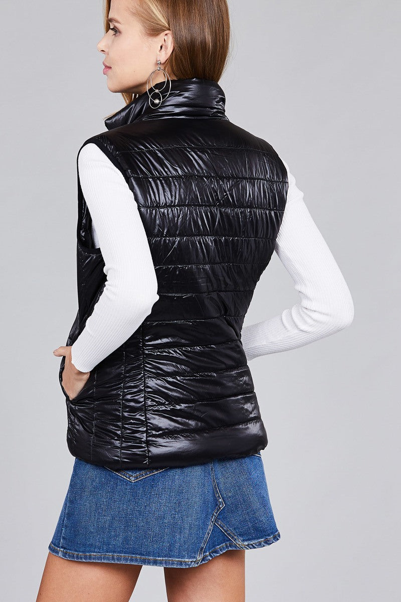Quilted padding vest