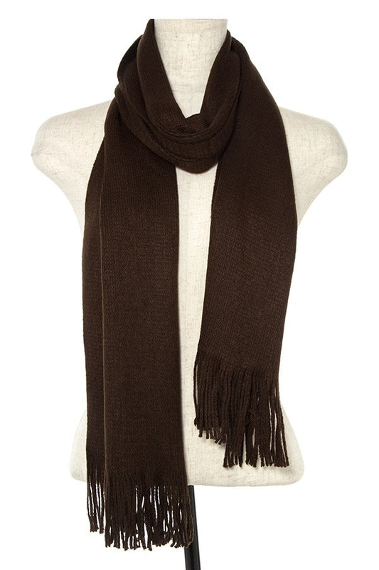 Oblong tassel end scarf