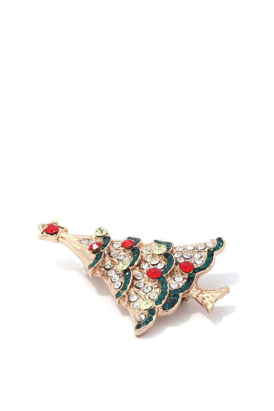 Christmas tree brooch
