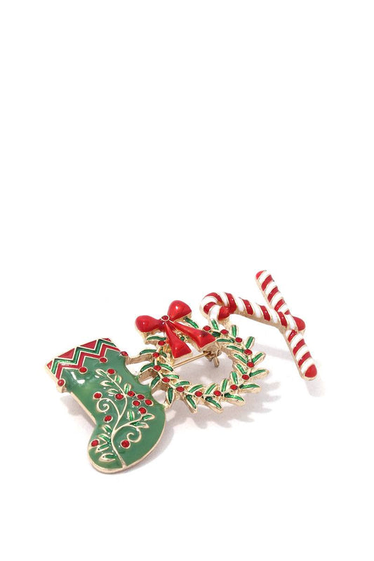 "joy" brooch
