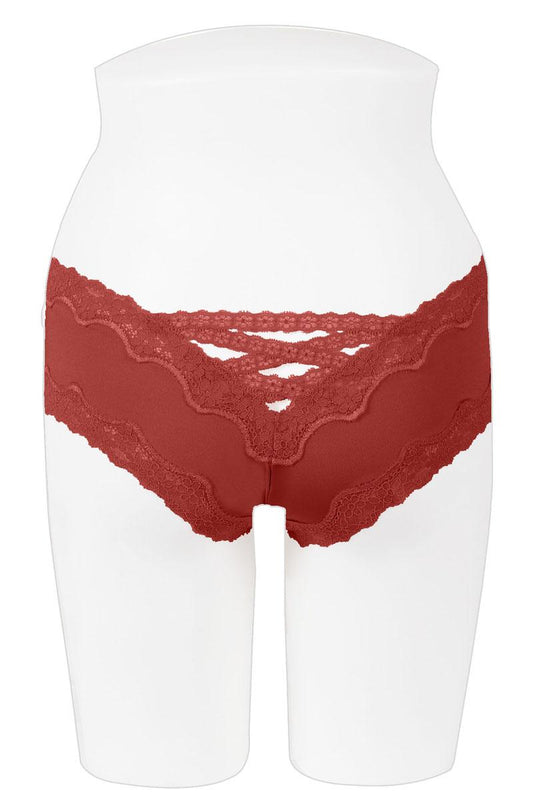 Sheer & super caged lace back bikini