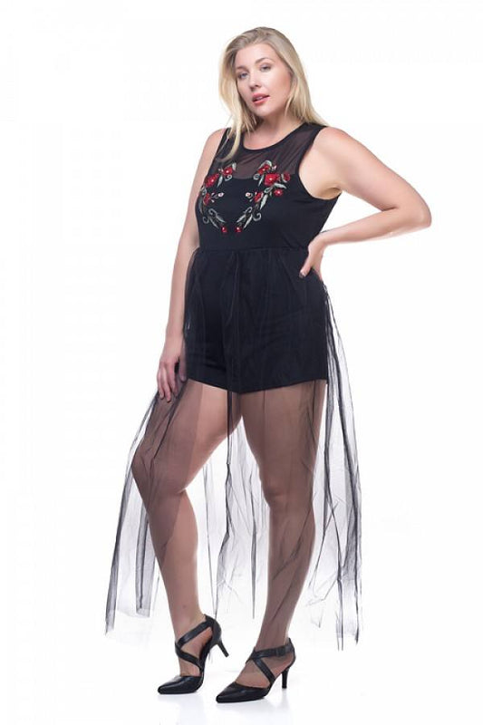 Mesh Long Dress