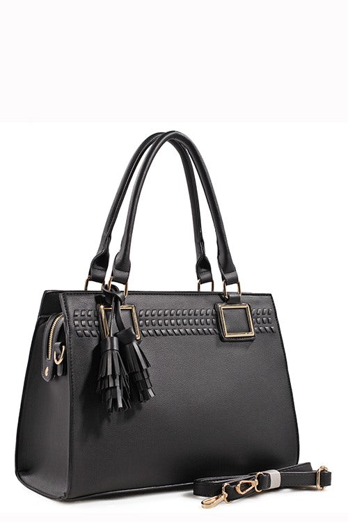 Designer Tote Bag With Tassel