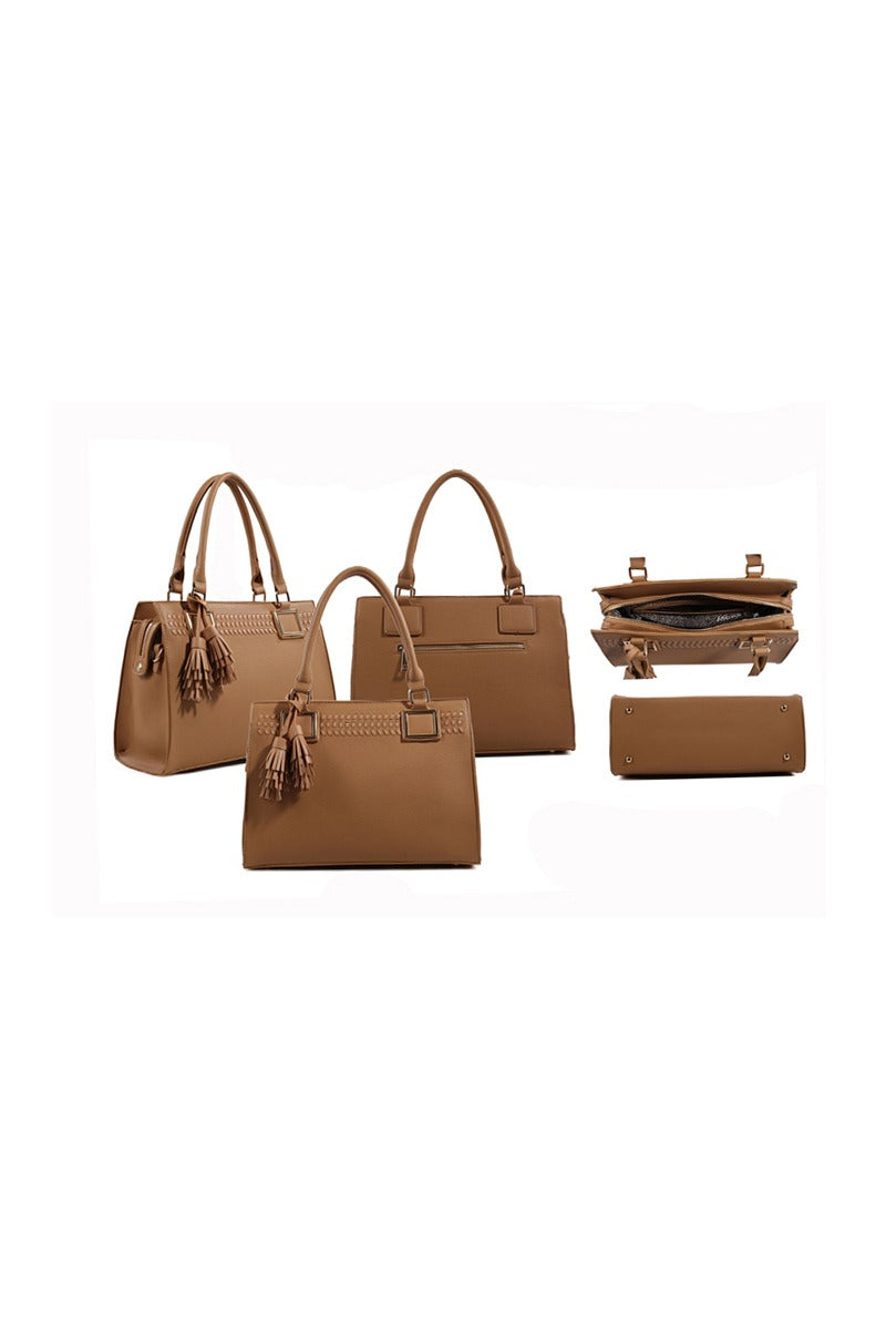 Designer Tote Bag With Tassel