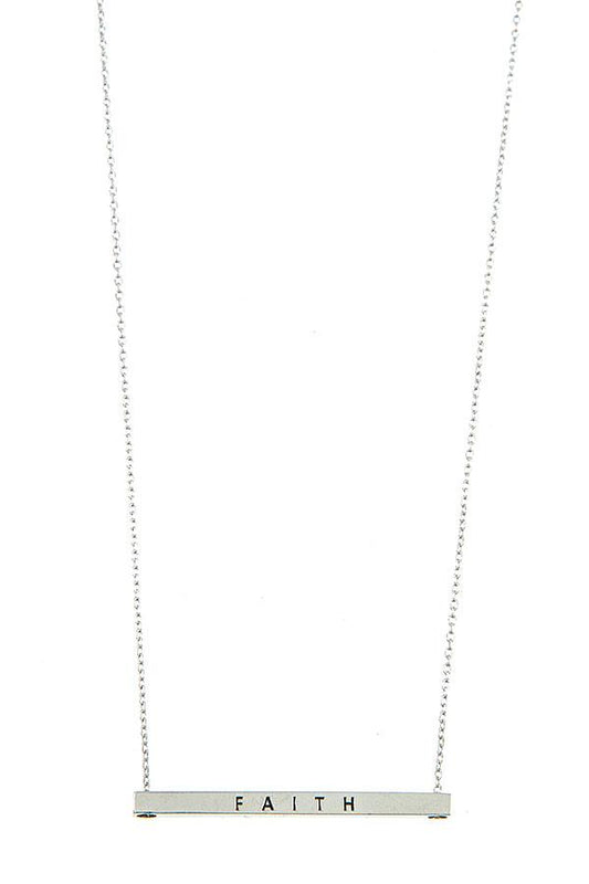 Faith Bar Necklace