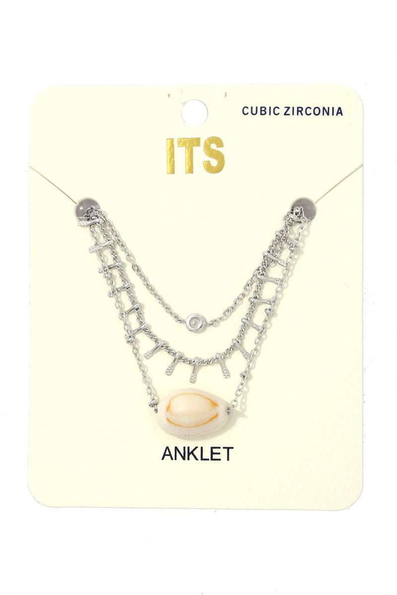 Seashell Metal Anklet
