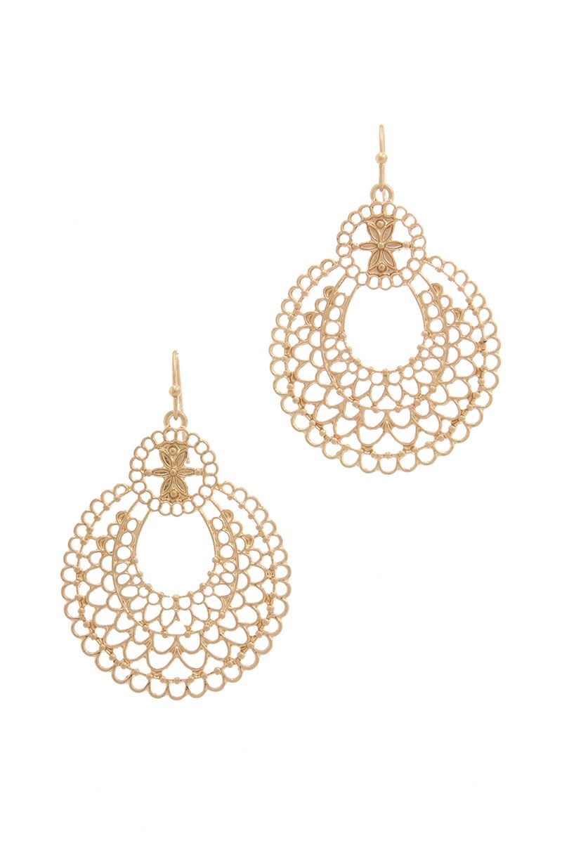 Metal Drop Earring