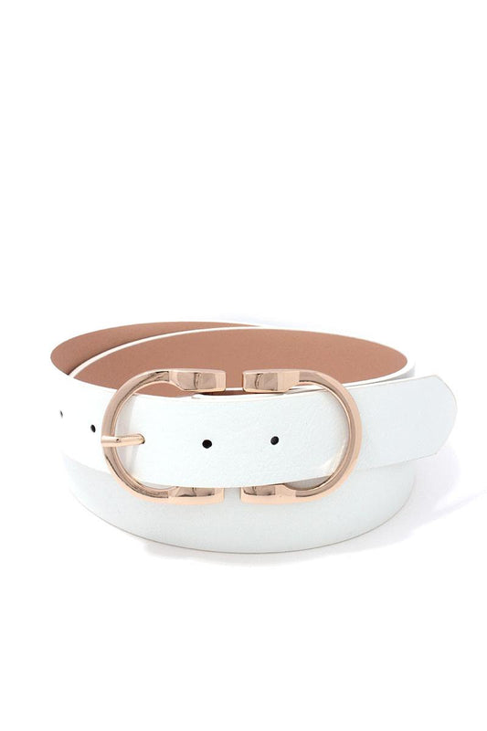 Metal Buckle Pu Leather Belt