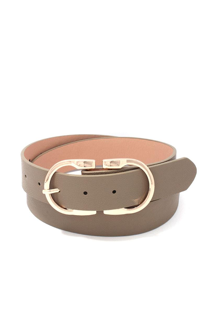 Metal Buckle Pu Leather Belt