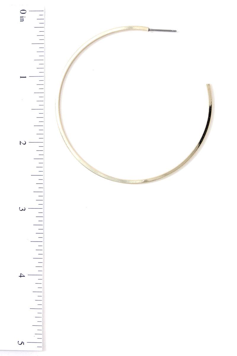 Open Metal Hoop Earring