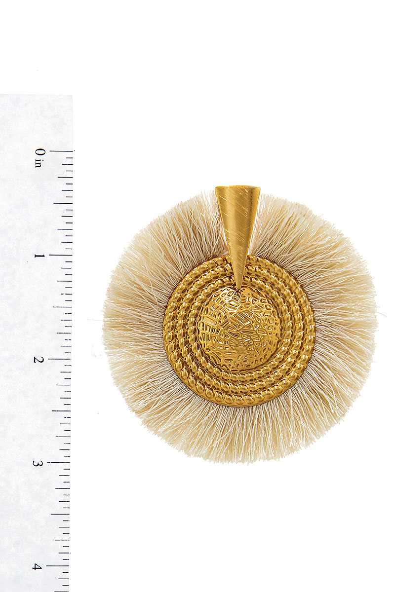 Modern Fashion Trendy Tassel Circle Earring
