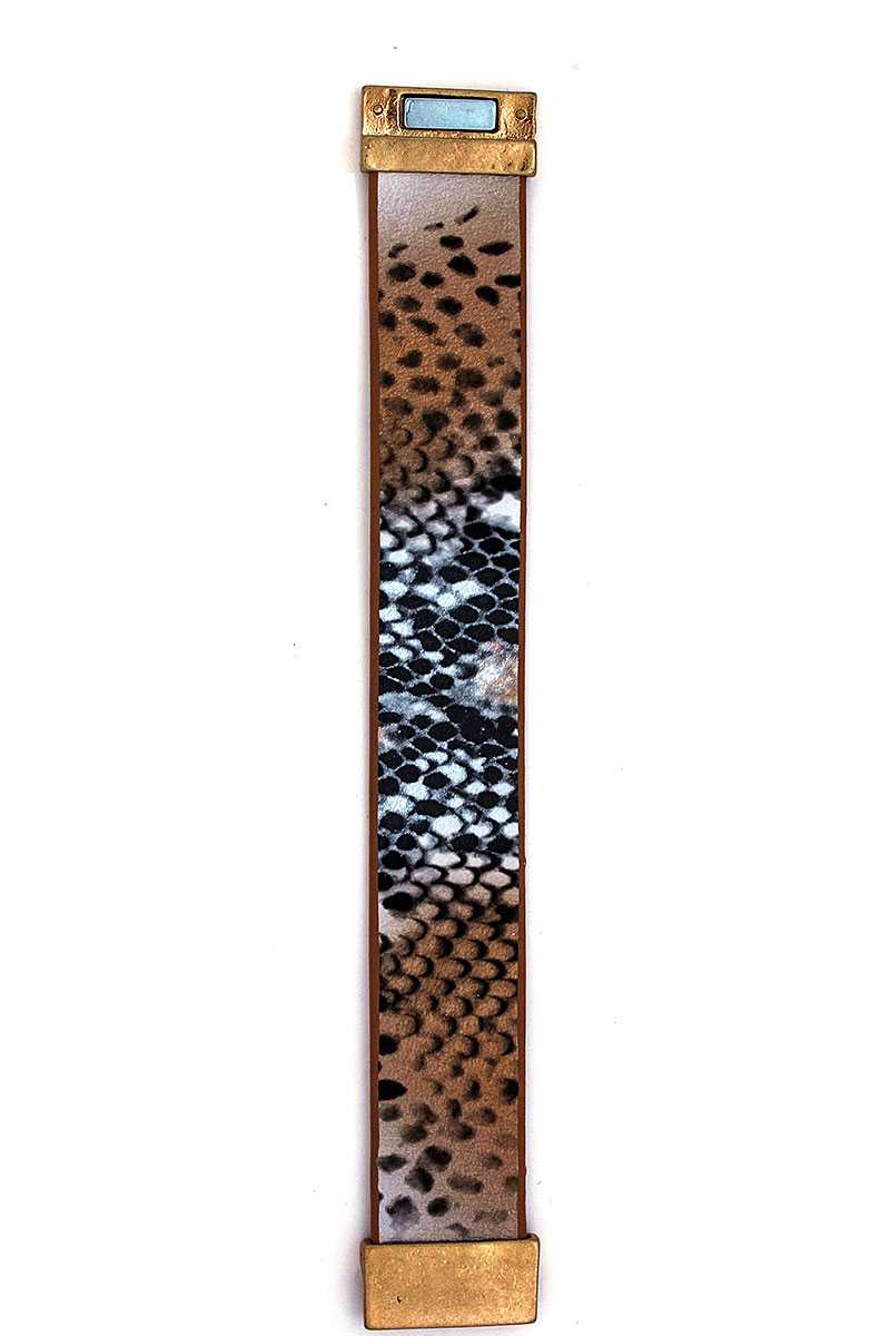 Designer Chic Snake Pattern Bracelet