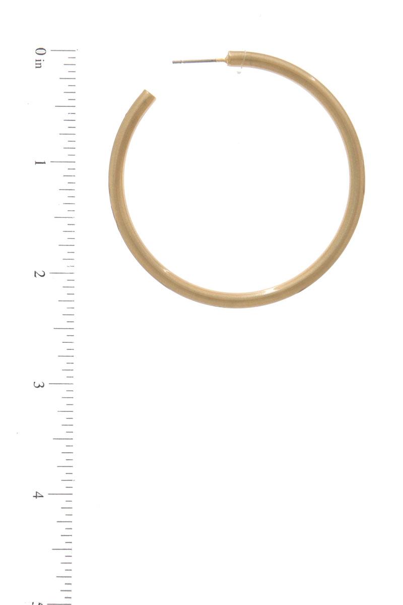 Open Circle Drop Earring
