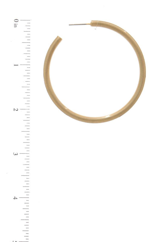 Open Circle Drop Earring