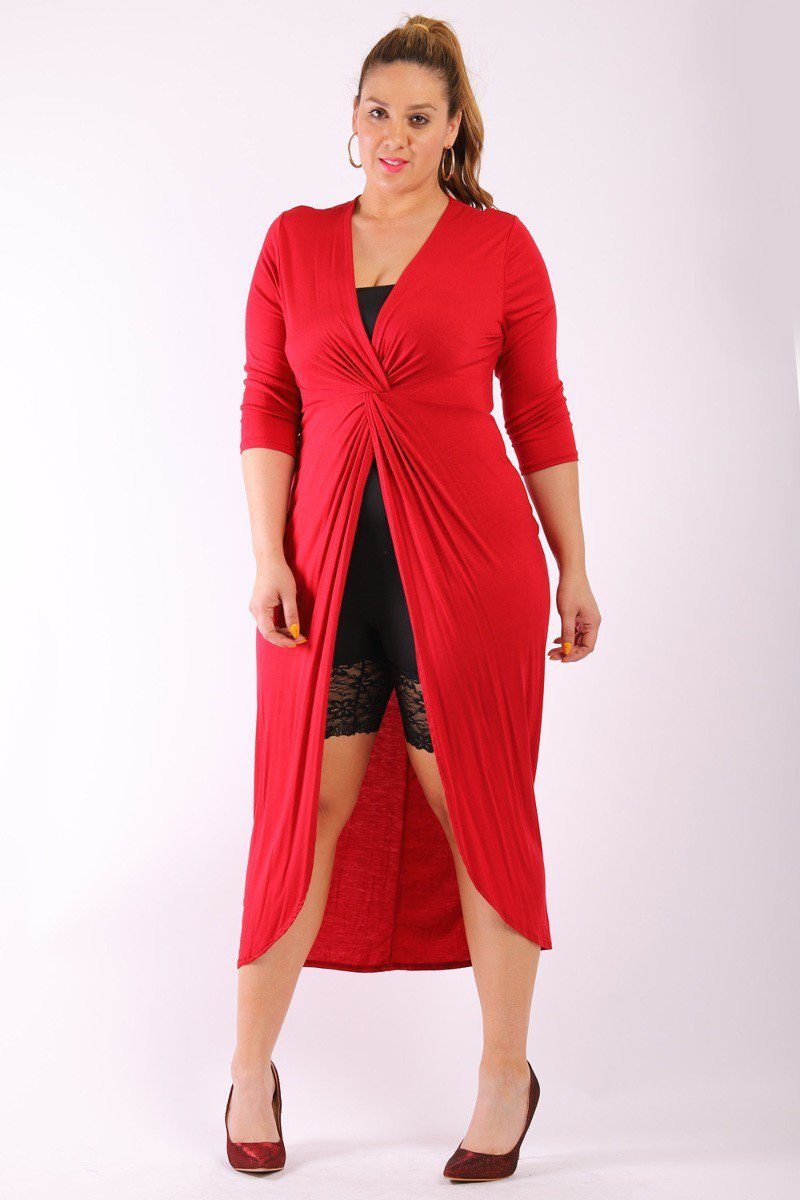 Solid, Think Knit, Button Down Cardigan With Long Sleeves And Front Pockets In A Oversize Loose Fit