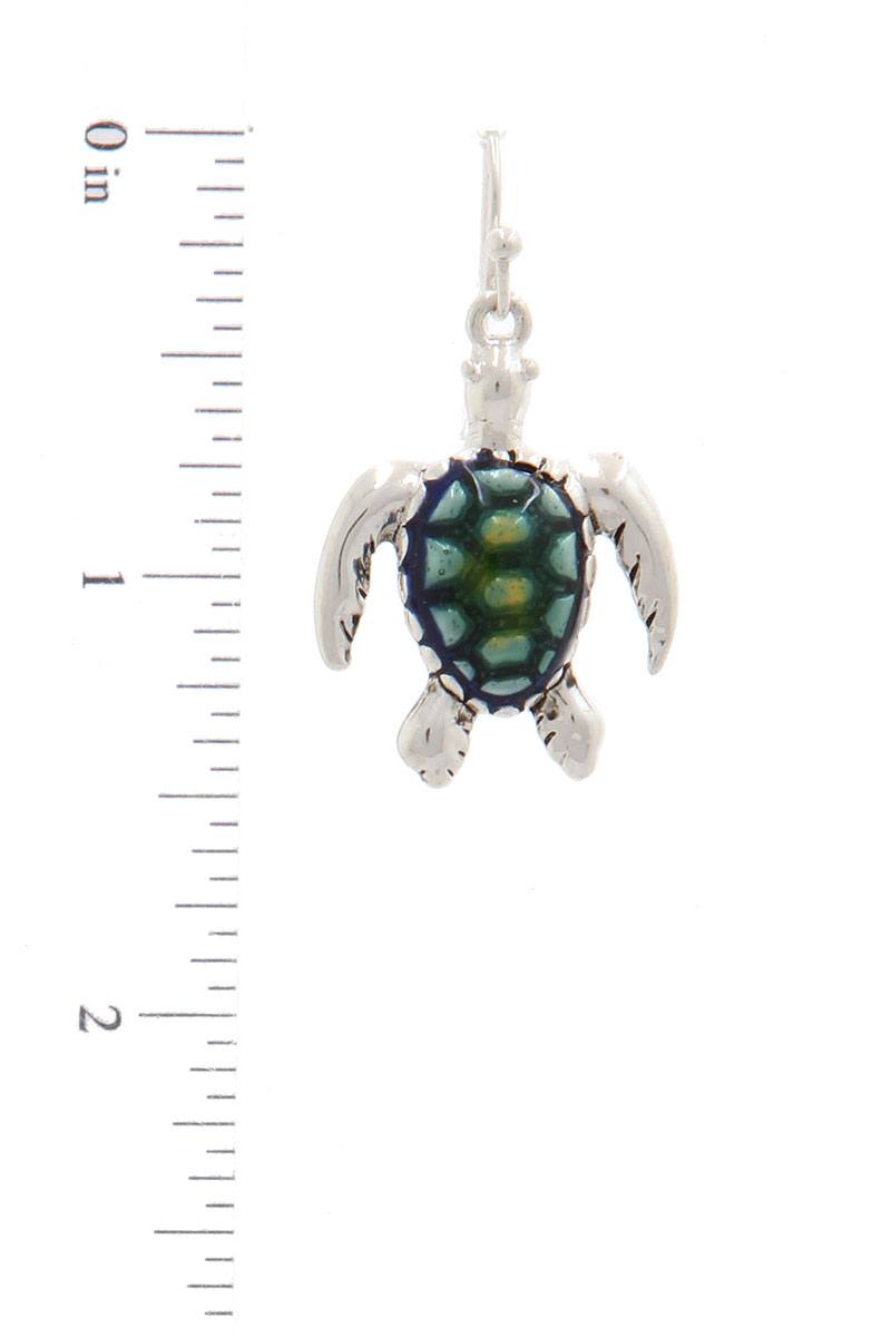 Sea Turtle Drop Earring
