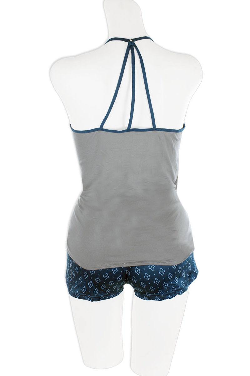 Knit Strappy Cami With Printed Shorts