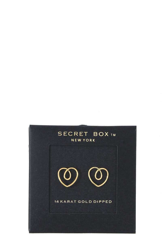 Heart Shape Stud Earring