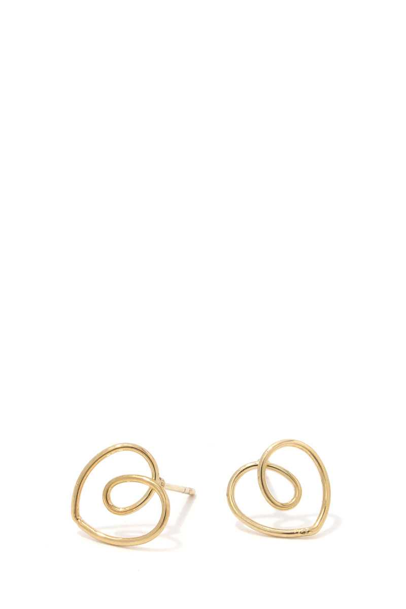 Heart Shape Stud Earring