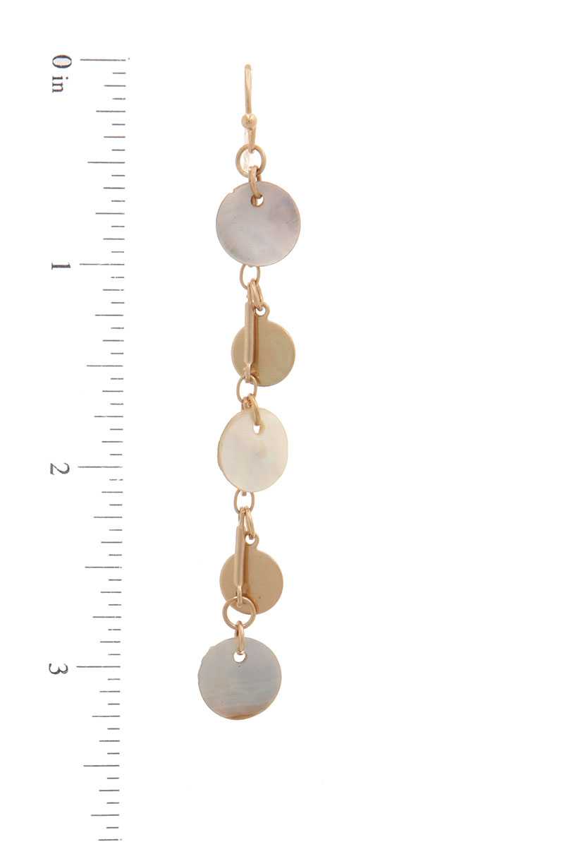 Coin Dangle Drop Earring
