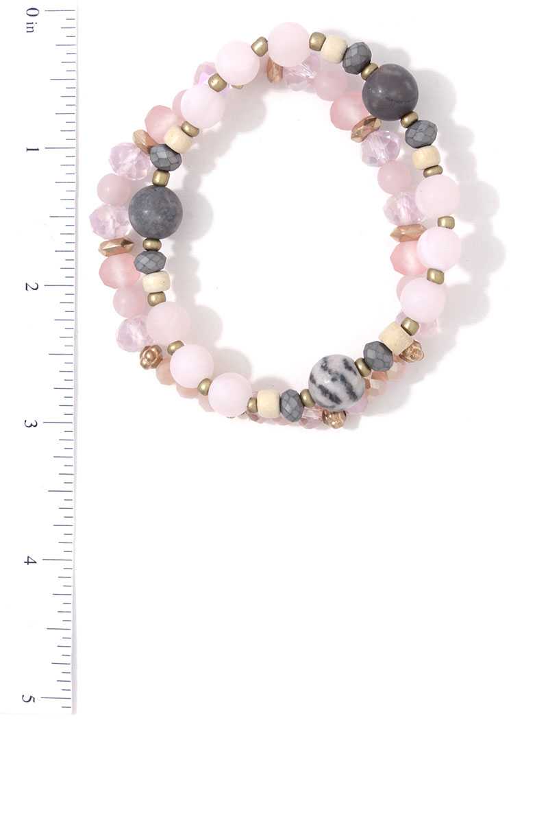 Beaded Stretch Bracelet Set