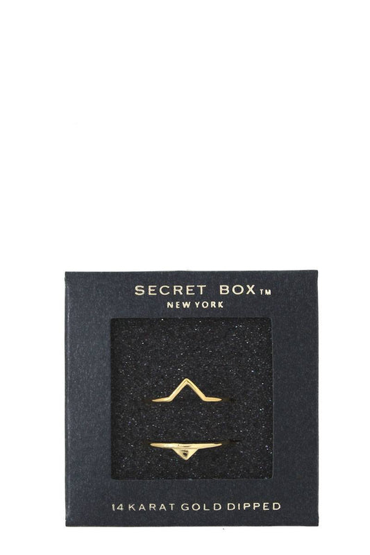 Dainty Triangle Shape Open Ring