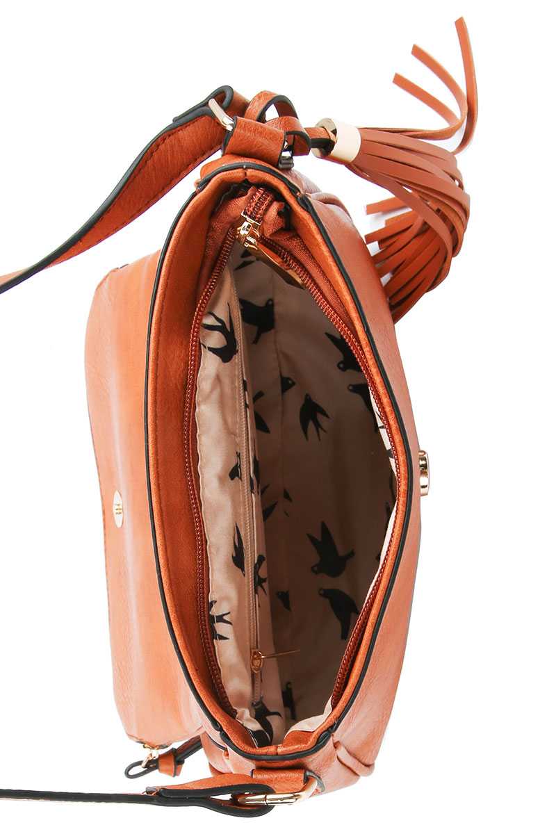 Designer Chic Stylish Tassel Crossbody Bag