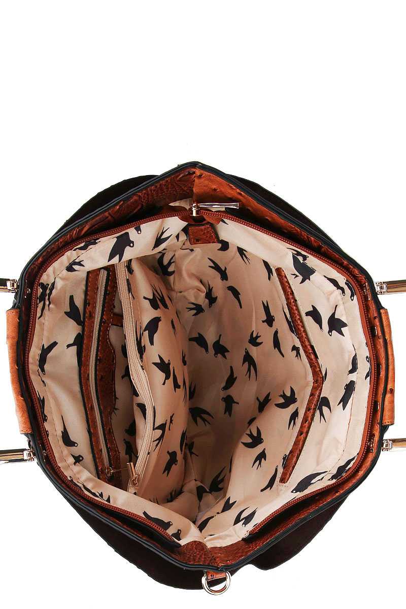 2in1 Modern Stylish Fan Satchel With Long Strap